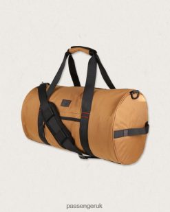 Passenger Accessories J0V68D526 Escape It All 30L Recycled Duffle Bag Golden Brown Men Brown