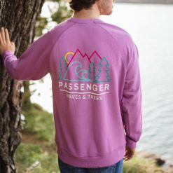 Passenger Clothing J0V68D104 Gifford Recycled Sweatshirt Orchid Men Orchid
