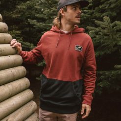 Passenger Clothing J0V68D111 Paramount Recycled Cotton Hoodie Russet Men Russet