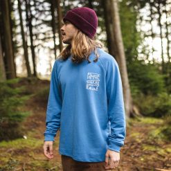 Passenger Clothing J0V68D120 Nature Hemp Sweatshirt Soft Cobalt Men Cobalt