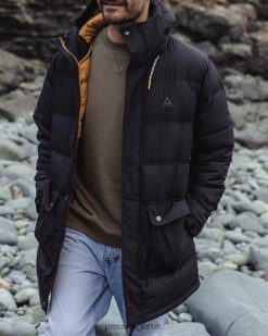 Passenger Clothing J0V68D161 Ontario Recycled Jacket True Black Men Black