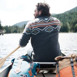 Passenger Clothing J0V68D199 Ember Knitted Jumper Faded Black Men Black