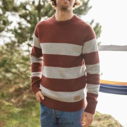 Passenger Clothing J0V68D210 Kananaskis Knitted Jumper Russet Men Russet