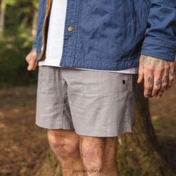 Passenger Clothing J0V68D322 Adventure Hemp All Purpose Short Frost Gray Men Gray