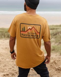Passenger Clothing J0V68D360 Made To Roam Recycled Cotton T-Shirt Dusty Ochre Men Ochre