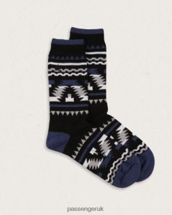 Passenger Clothing J0V68D500 Bothy Organic Midweight Socks Black Unisex Black
