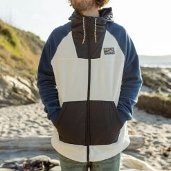 Passenger Clothing J0V68D64 Timber Recycled Polar Full Zip Fleece Egret Men Egret