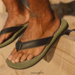 Passenger Footwear J0V68D488 Laguna Flip Flops Laurel Green Men Green