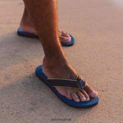 Passenger Footwear J0V68D493 Laguna Flip Flops Ash Blue Men Blue