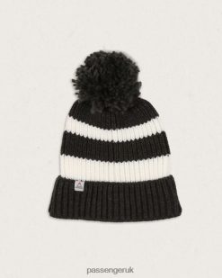 Passenger Headwear J0V68D390 Summit Recycled Bobble Hat Black Men Black