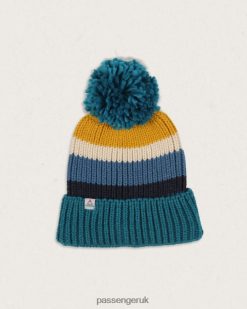 Passenger Headwear J0V68D392 Summit Recycled Bobble Hat Blue Coral Men Blue
