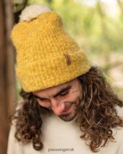 Passenger Headwear J0V68D424 Mellow Bobble Hat Mustard Yellow Men Yellow