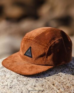 Passenger Headwear J0V68D450 Fixie Recycled Cord 5 Panel Cap Glazed Ginger Men Glazed