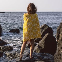 Passenger Outdoor Living J0V68D626 Portland Recycled Beach Towel Yellow Coast Unisex Yellow