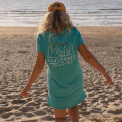 Passenger WoClothing J0V68D651 Dweller T-Shirt Dress Viridian Green Women Green