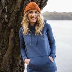 Passenger WoClothing J0V68D712 Ubud Recycled Hoodie Dark Denim Women Denim