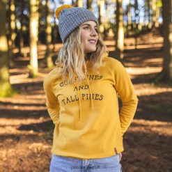 Passenger WoClothing J0V68D736 Voyage Recycled Hoodie Mustard Yellow Women Yellow