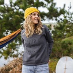 Passenger WoClothing J0V68D757 Paradise Recycled Sweatshirt Faded Black Women Black