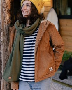 Passenger WoClothing J0V68D770 Rae Sherpa Lined Cord Jacket Coconut Women Coconut