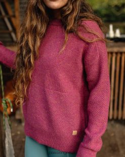 Passenger WoClothing J0V68D810 Cove Recycled Knit Jumper Rhubarb Women Rhubarb