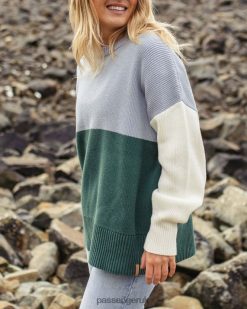 Passenger WoClothing J0V68D816 Gondwana Oversized Knitted Jumper Blue Fog Women Blue