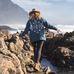 Passenger WoClothing J0V68D837 West Coast Knitted Jumper Blue Coral Women Blue