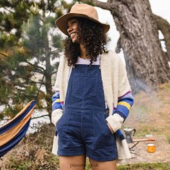 Passenger WoClothing J0V68D847 Riverglen Cardigan Soft Cobalt Mix Up Stripe Women Cobalt