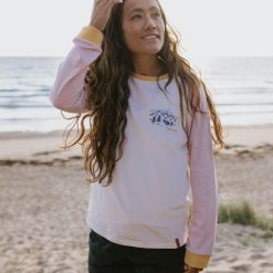 Passenger WoClothing J0V68D875 Riser Recycled Cotton Ls T-Shirt Birch Women Birch