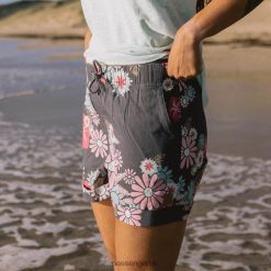 Passenger WoClothing J0V68D911 Santosa Shorts Black Flower Burst Women Black