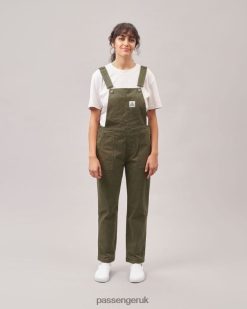 Passenger WoClothing J0V68D956 Roamist Organic Cotton Dungarees Khaki Women Khaki