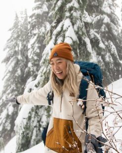 Passenger WoHeadwear J0V68D1029 Core Recycled Low-Top Beanie Glazed Ginger Women Glazed