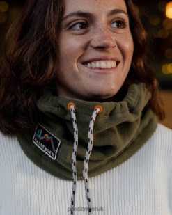 Passenger WoHeadwear J0V68D1043 Tor Recycled Polar Fleece Snood Khaki Women Khaki