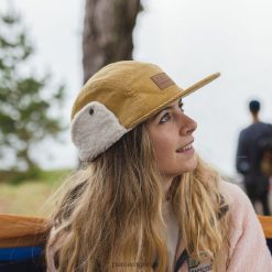 Passenger WoHeadwear J0V68D1079 Cord Daytime Sherpa Lined Hat Sandy Brown Women Brown